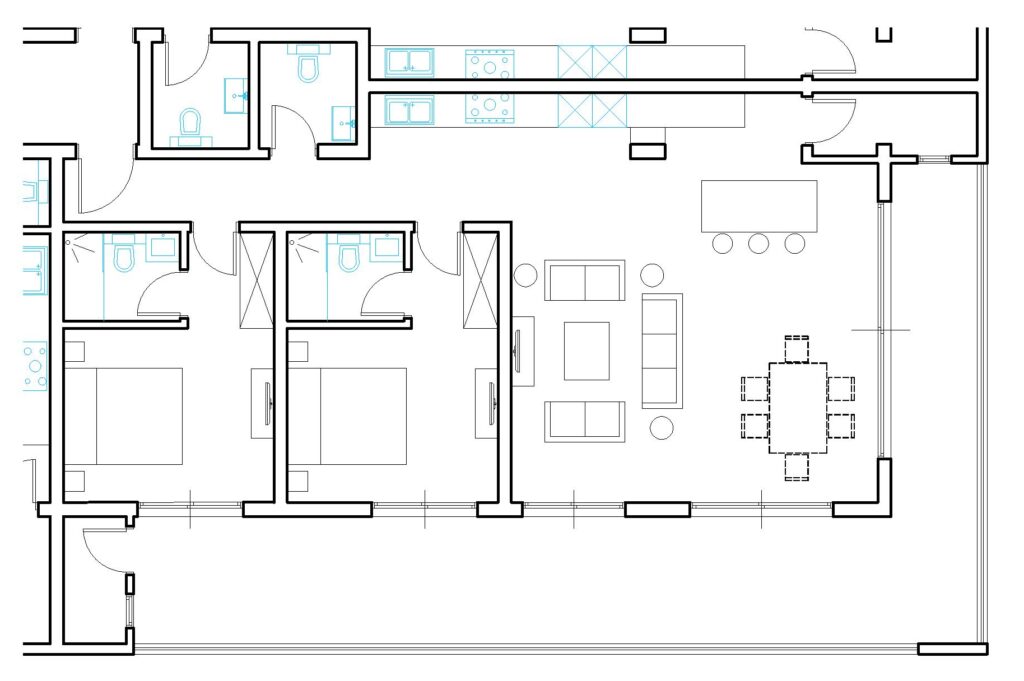 Seaview Apartments KOLOLI 2 bed floorplan Gamrealty