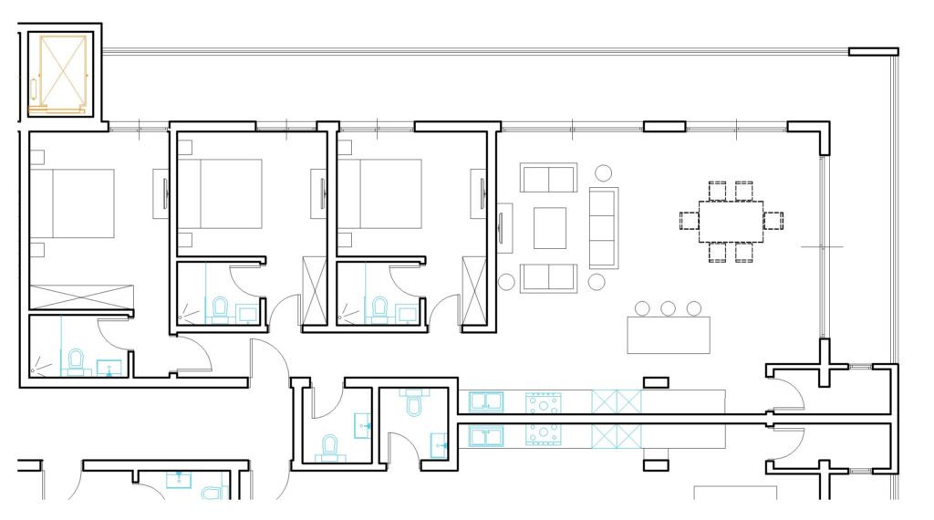 Seaview Apartments KOLOLI 3 bed floorplan Gamrealty